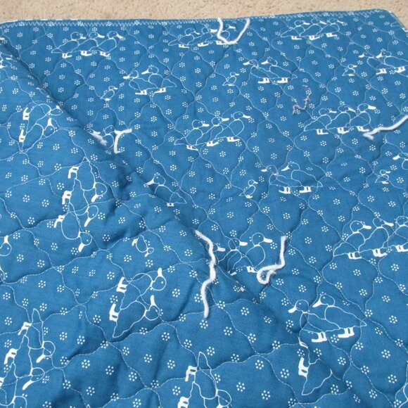 Handmade ABCs Blanket Baby‎ Unisex Size 50" x 42.5" Multicolor Animals Nursery - Picture 2 of 3